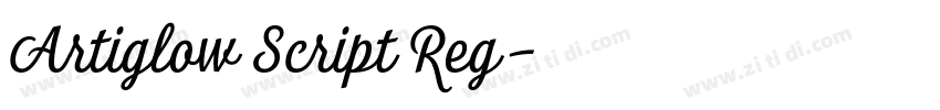 Artiglow Script Reg字体转换 Artiglow Script Reg字体转换
